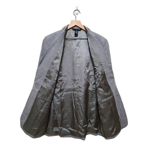 Claiborne NWT Gray Linen Blend Single Breasted Sports Coat Blazer Sz 38R - Picture 6 of 12